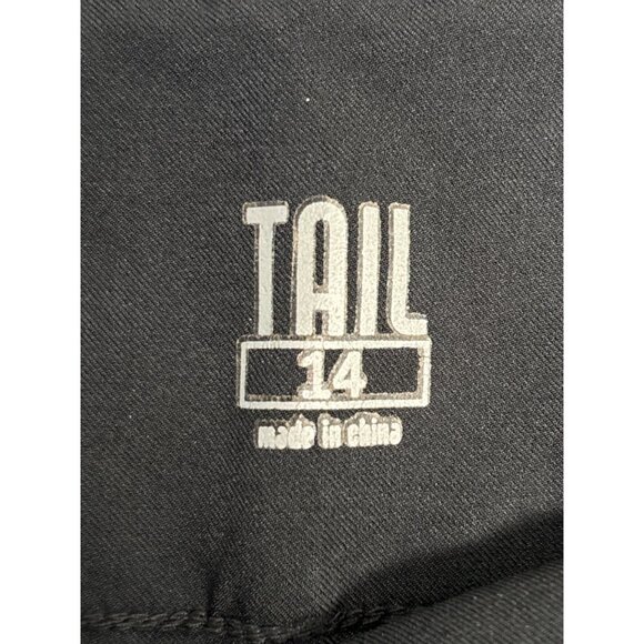 Tail Womens Black Stretch Pants Size 14 90% Polyester & 10% Spandex 17.5" Waist - Picture 4 of 8